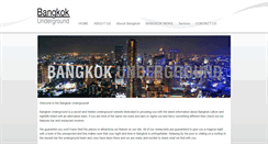 Desktop Screenshot of bangkokunderground.org
